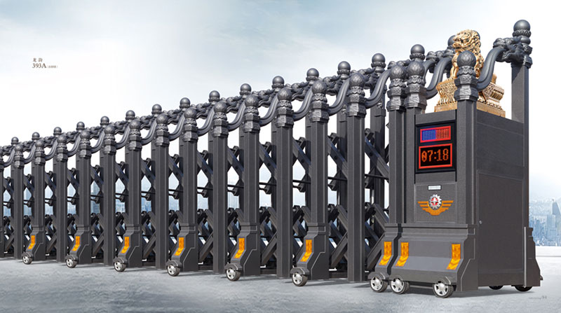 龍韻393A(古銅銀)鋁合金伸縮門