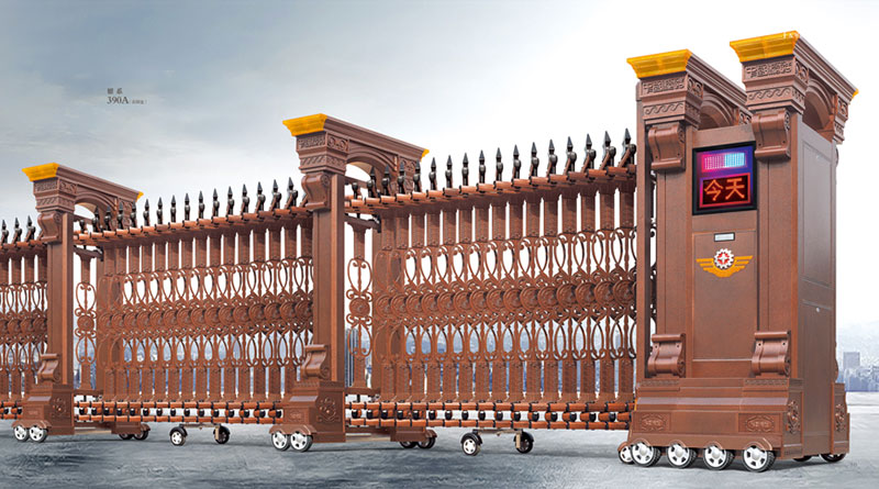 耀系390A（古銅金）鋁合金伸縮門