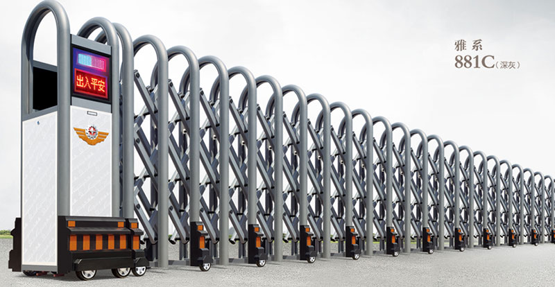 雅系881C(深灰)鋁合金伸縮門