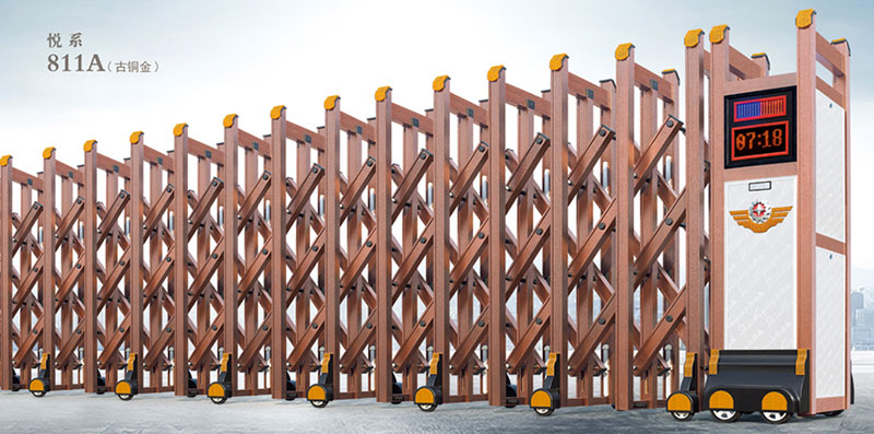 悅系811A（古銅金）鋁合金伸縮門