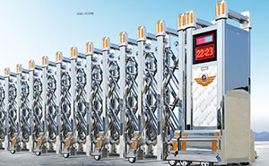 不銹鋼伸縮門 - 精鋼門G398B不銹鋼伸縮門