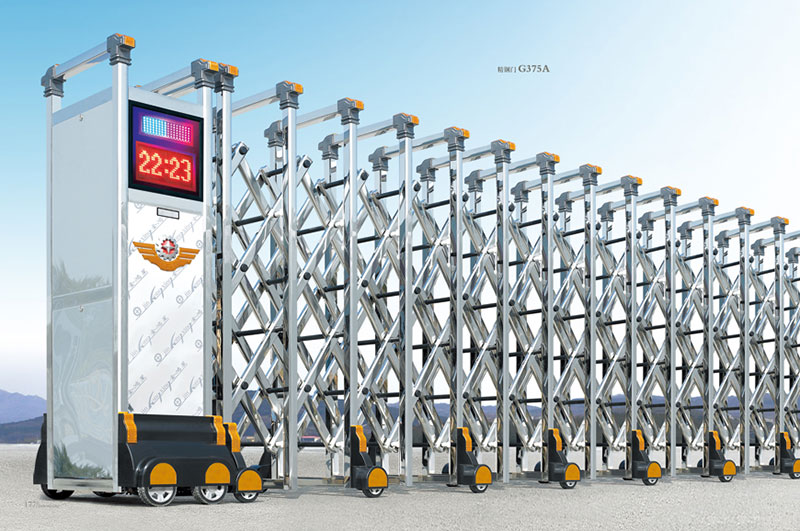 精鋼門G375A不銹鋼伸縮門