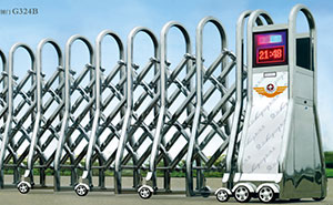 不銹鋼伸縮門(mén) - 精鋼門(mén)G324B不銹鋼伸縮門(mén)