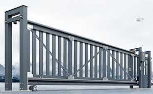 直線平移門 - 懸掛式直線門908B（深灰）