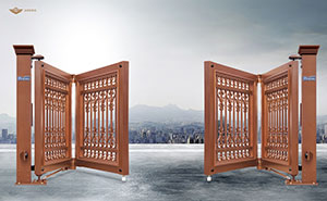 電動折疊門 - 智能懸折門938-A2（紅古銅）