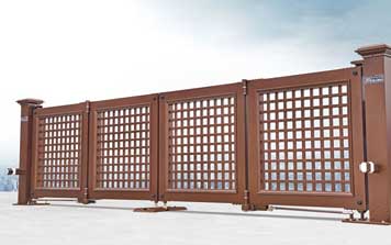 電動折疊門 - 智能懸折門938-C6（紅古銅）