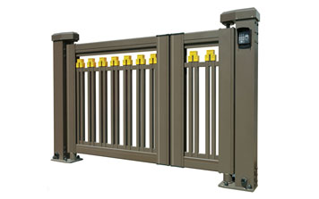 廣告小門(mén) - 人行通道快速平開(kāi)門(mén)【150柱】K2-A4（深咖）