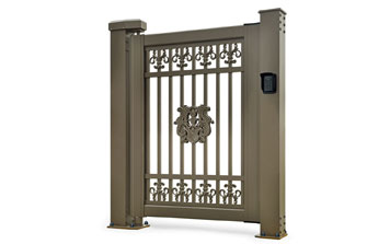 廣告小門 - 人行通道快速平開門【150柱】K2-A3（深咖）