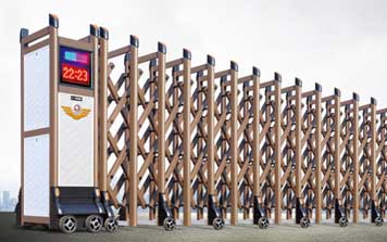 電動(dòng)伸縮門 - 星18-C1（深咖）伸縮門