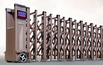 電動(dòng)伸縮門 - 星18-19A(深咖）伸縮門