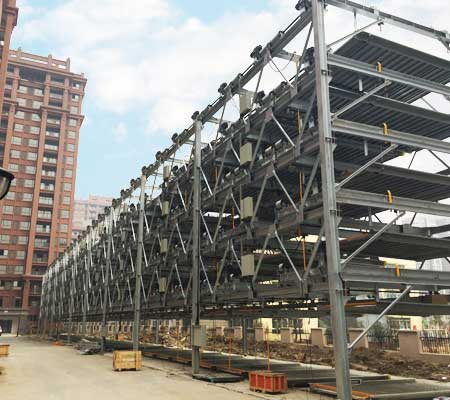 合肥蒙城玖隆皇家花園立體車(chē)庫(kù)案例 - 中出網(wǎng)-智能出入口與停車(chē)充電門(mén)戶(hù)