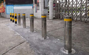 南海區(qū)獅山鎮(zhèn)七甫小學(xué)升降柱案例 - 中出網(wǎng)-智能出入口與停車充電門戶