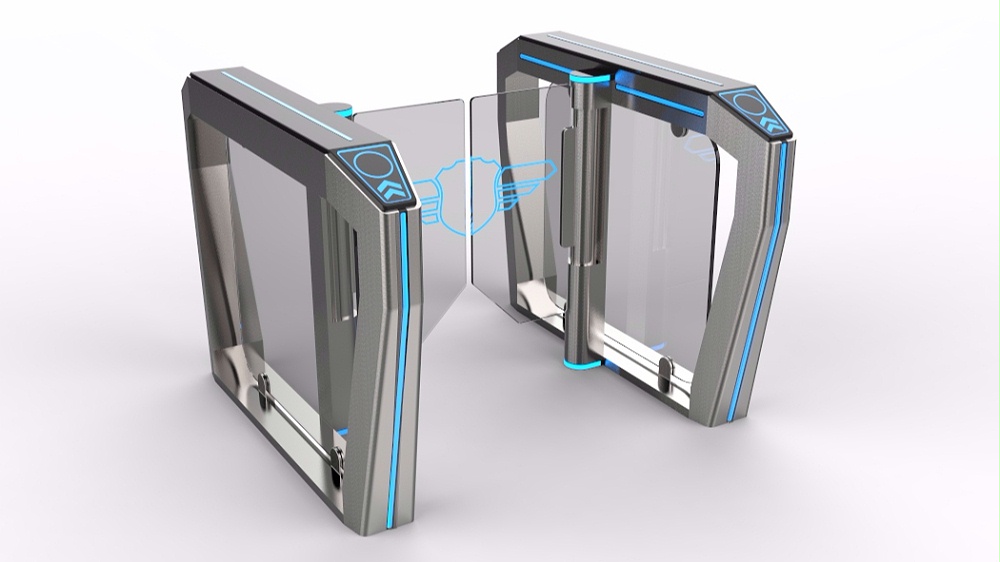 人行通道閘JX-T02人臉識別門禁閘