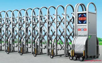 不銹鋼伸縮門 - 不銹鋼電動伸縮門LD-105