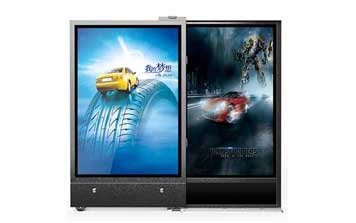 廣告小門(mén) - 人行通道無(wú)軌平移廣告門(mén)