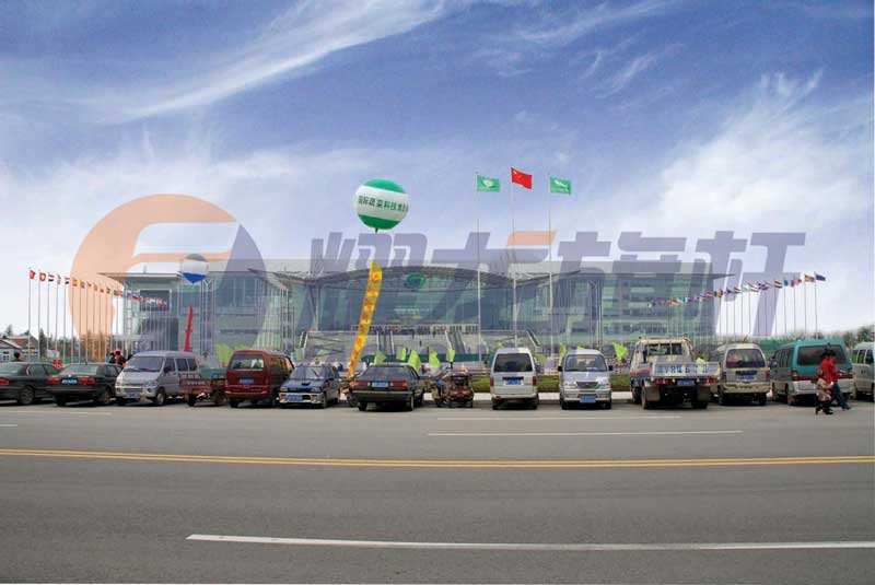 山東壽光國際會(huì)展中心旗桿案例 - 中出網(wǎng)-智能出入口與停車充電門戶