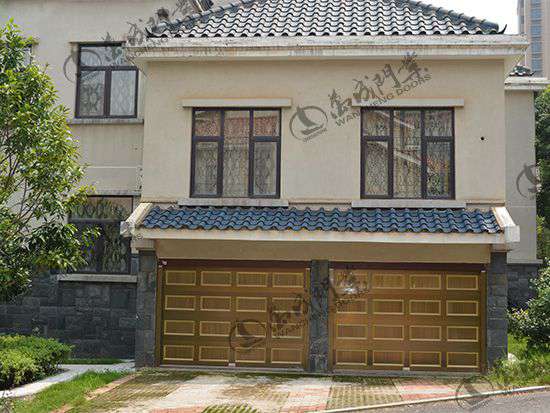 實木鋁合金車庫門