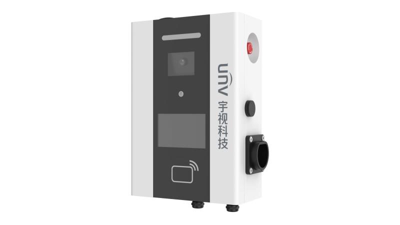  EVC5301-7KW@B1-VB-E  7KW AI視頻交流充電樁(4G+電口,屏幕,4m)