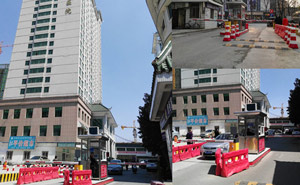 襄陽市中醫(yī)醫(yī)院門口道閘案例