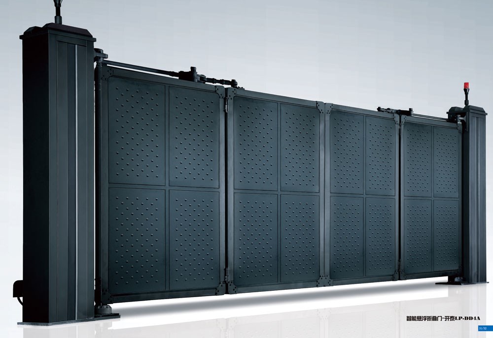 南北德信懸浮折疊門在深圳東西涌大門口安裝成功工程案例