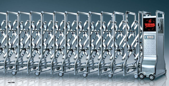 南北德信NB-708不銹鋼伸縮門