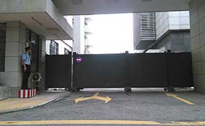 廣東建筑文化遺產(chǎn)保護(hù)園（廣州合群二路）智能安全伸縮平移門工程案例 - 中出網(wǎng)-智能出入口與停車充電門戶