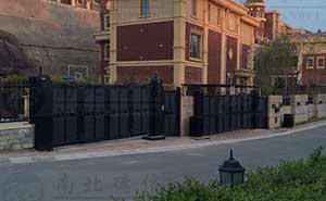 吉林市私人別墅2智能懸折門工程案例