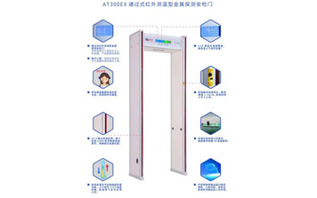 AT300EX通過(guò)式紅外測(cè)溫型金屬探測(cè)安檢門(mén)