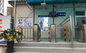 寧波中鐵十四局莊橋站通道閘案例