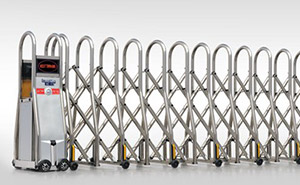 不銹鋼伸縮門 - 電動(dòng)門曲美系列SQMCS不銹鋼伸縮門