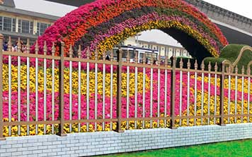 鋅鋼護(hù)欄 - 護(hù)欄 01（紅古銅色）