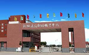 聊城高級財經(jīng)學(xué)校電動伸縮門案例