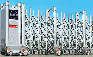 不銹鋼伸縮門(mén) - 門(mén)衛(wèi)A-SSCL-J1303不銹鋼伸縮門(mén)