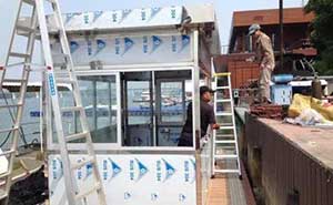 柳江河水上游艇崗亭案例