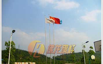 旗桿 - 錐型手動內置式旗桿