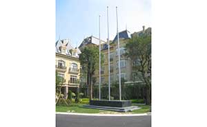 公主酒店旗桿案例