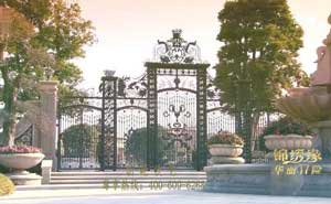 寧園別墅鐵藝大門(mén)案例