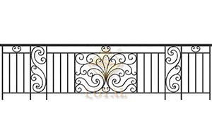 鐵藝護(hù)欄 - 端莊陽(yáng)臺(tái)欄桿