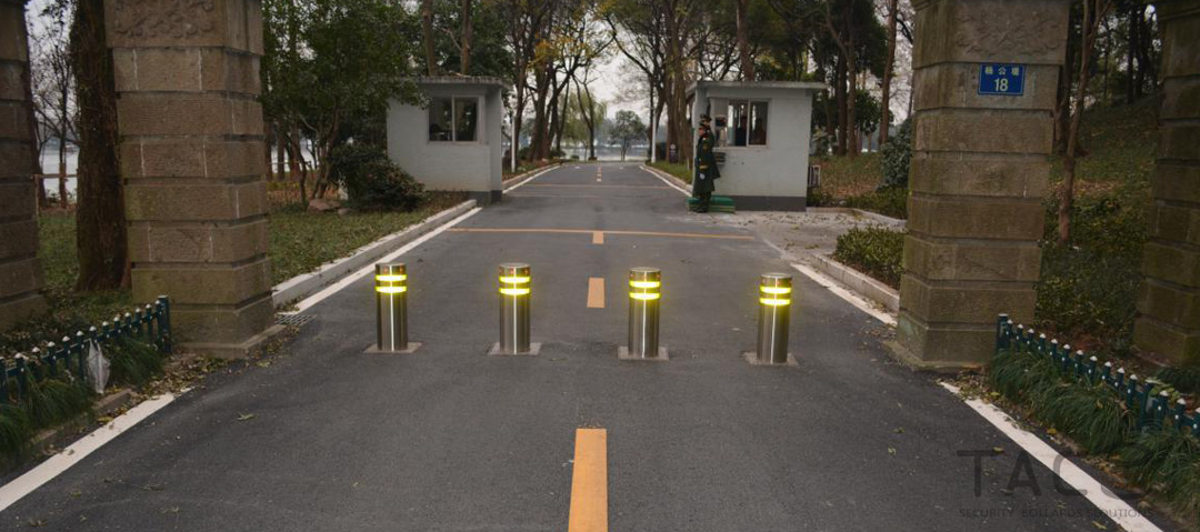 杭州西湖國(guó)賓館升降柱案例 - 中出網(wǎng)-智能出入口與停車充電門戶