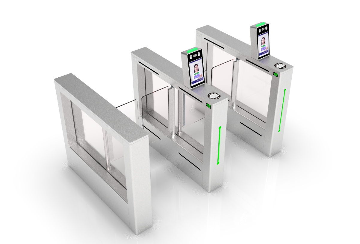 健康碼人臉測溫核驗閘機(jī)