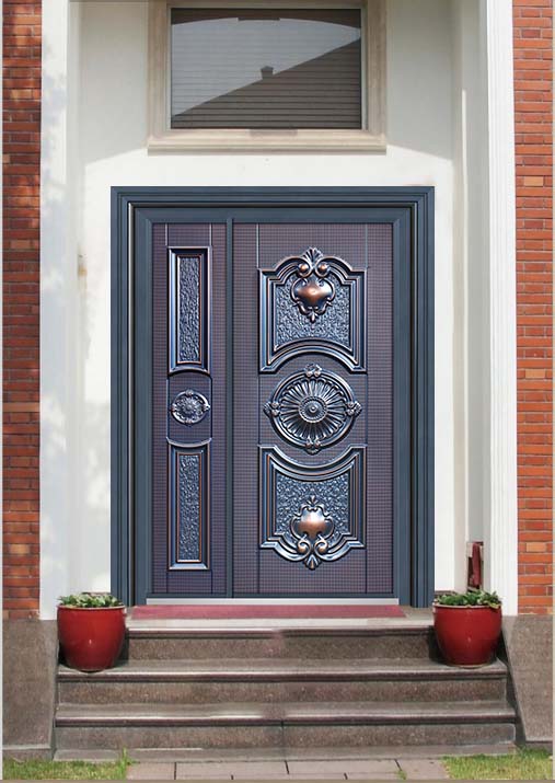 定制防爆鑄鋁門家用子母別墅防盜大門進戶門