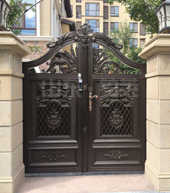 定制鋁藝別墅庭院大門鄉(xiāng)村小區(qū)家用