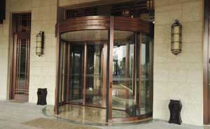 尚島春天度假酒店旋轉(zhuǎn)門案例