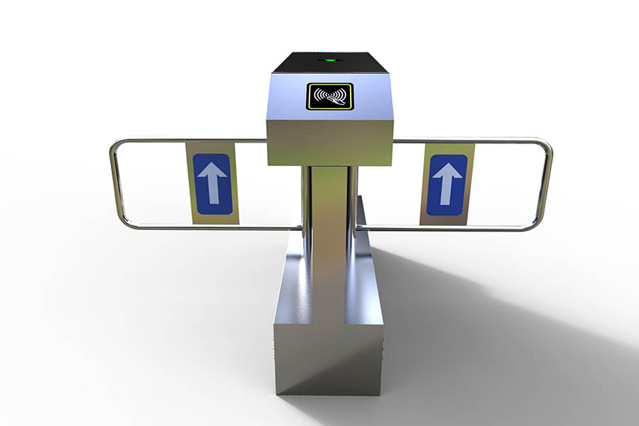 雙機(jī)芯橋式斜角擺閘