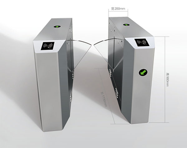 翼閘 - 智能橋式斜角翼閘YDR002