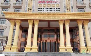 張家口塞北假日酒店旋轉(zhuǎn)門工程案例