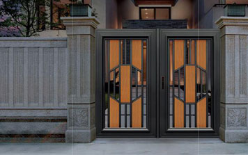 電動(dòng)折疊門 - 格韻-GY-19305（宇宙黑+木紋）