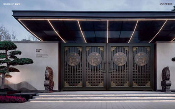 電動(dòng)折疊門 - 松鶴-SH-19200（名流深咖+藝術(shù)金黃）