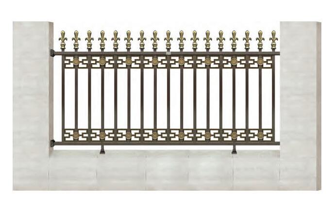 WL-11901護(hù)欄（貝綠灰+藝術(shù)金黃）