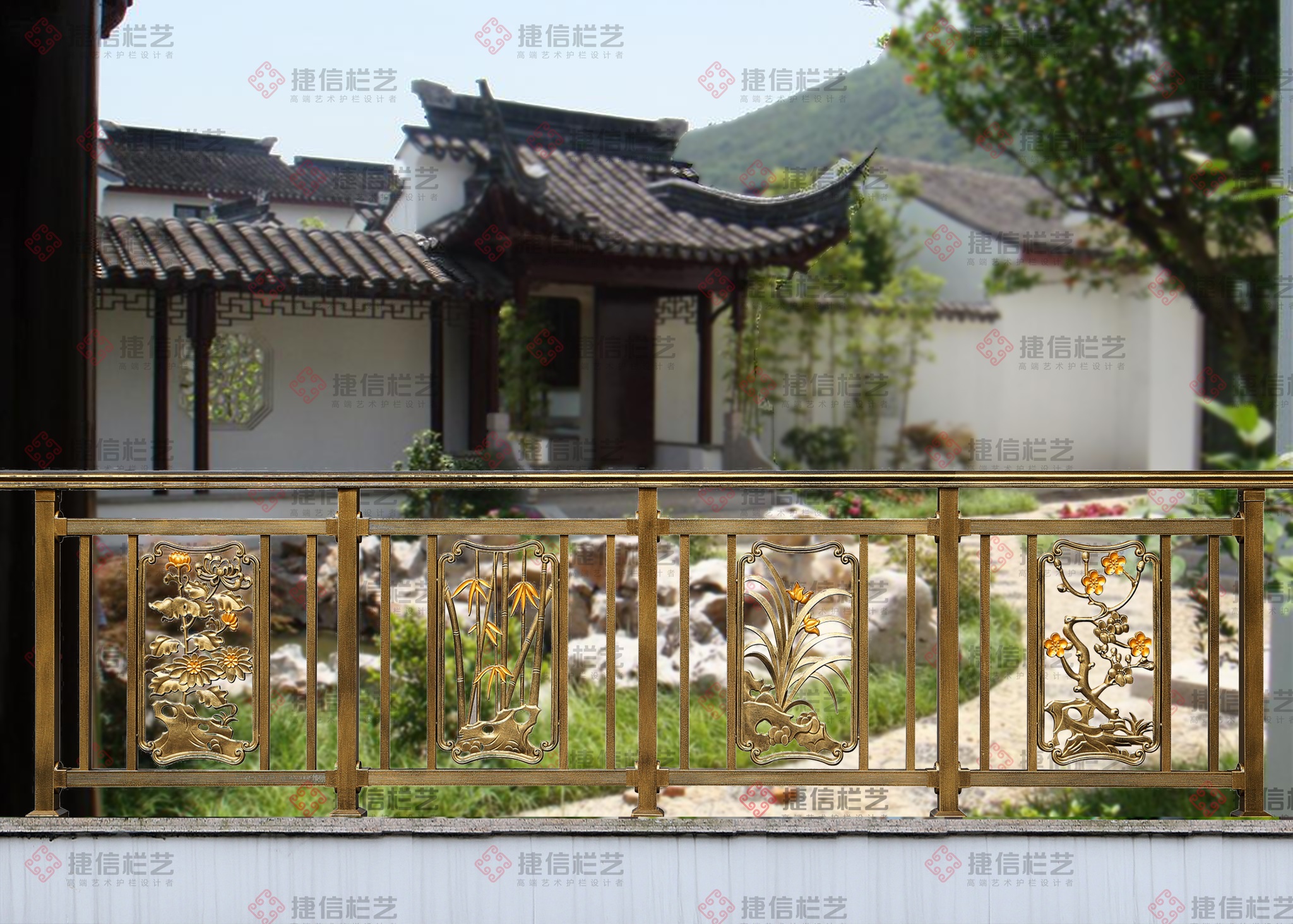 護(hù)欄 - 中式陽臺(tái)護(hù)欄-唐語君子